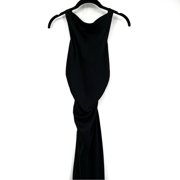 REFORMATION REFORMATION Casette Silk Dress In Black new size 0 Black Casette NWT - Picture 6 of 7